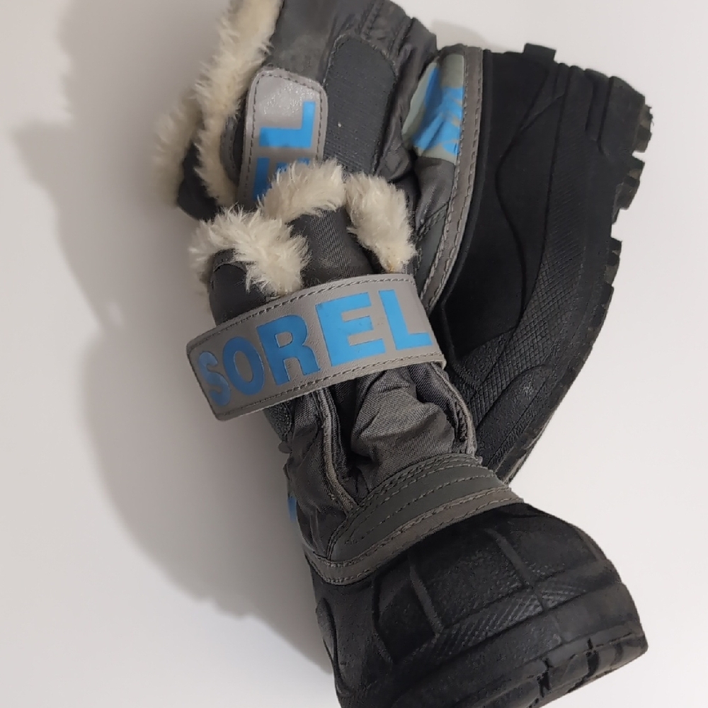 Sorel Kids' Black and Grey Snow Boots